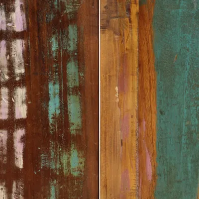 Image de vidaXL Table de salle à manger 140x70x75 cm Vieux bois massif