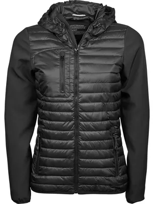 Produktbild von Tee Jays - "Crossover" Jacke mit Kapuze für Damen FK3243 (3XL) (Schwarz)