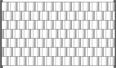 Produktbild von Wallario Zaunsichtschutz mit Motiv Weiß für Ein- und Doppelstabmatten Zäune in der Größe 250 x 140 cm
