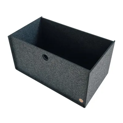 Produktbild von Aufbewahrungsbox CARGA Filz 30 x 52 x 26 cm ohne Deckel in anthrazit meliert