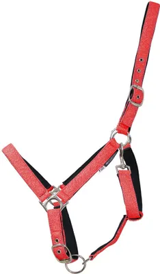 Produktbild von Hy - Pferdehalfter "Glitzy" BZ4701 (Pony) (Rot)