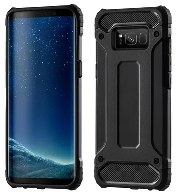 Image de cofi1453® Housse blindée Bumper Hybrid Armor Housse de protection pour Samsung Galaxy S20 (G980F) Housse en silicone Accessoires Housse coque blindée en noir