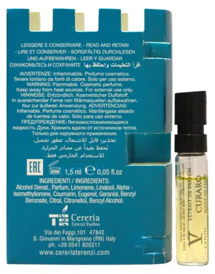 Obrázok produktu pre Canto, Curaro, parfumový extrakt, unisex, 1,5 ml