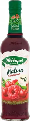 Obrázek produktu pro Malinový a brusinkový sirup Herbapol 420 ml