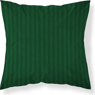Produktbild von Kissenbezug, Schlafkissenbezug, Damast, 100% Baumwolle, Streifen 70x80 Dunkelgrün