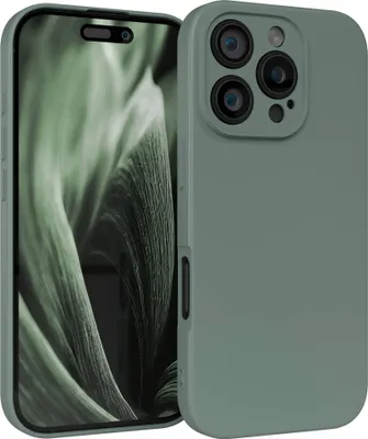 Produktbild von EAZY CASE - TPU Hülle für Apple iPhone 16 Pro, TPU Case stoßfeste Handyhülle, weiches Cover mit Kameraschutz, Silikonhülle in Grün
