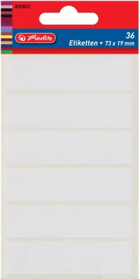 Produktbild von Herlitz 830802, Rechteck, Universal, 6 Blätter, 8 cm, 12,5 cm, 21 mm