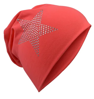 Produktbild von Kinder Beanie StrassStern Coral-XL