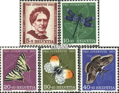 Produktbild von Briefmarken Schweiz 1951 Mi 561-565 (kompl.Ausgabe) gestempelt Pro Juventute
