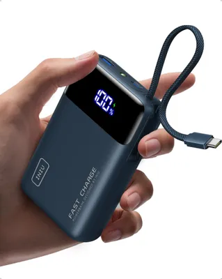 Zdjęcie produktu dla Power bank INIU o mocy 45W, bardzo kompaktowy, pojemność 20000 mAh, z wbudowanym kablem USB-C