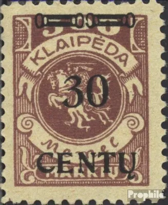 Produktbild von Briefmarken Memelgebiet 1923 Mi 172 gestempelt Aushilfsausgabe