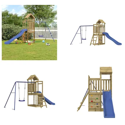 Produktbild von vidaXL Spielturm Imprägniertes Kiefernholz - Spielplatz - Spielplätze - Garten Spielplatz - Outdoor Spielplatz