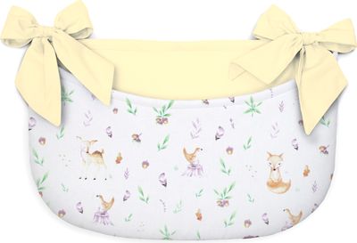 Amilian Betttasche zum Einhängen, Windelntasche, Aufbewahrungstasche, Spielzeugtasche, Babybetttasche, Organizer für Kinderbett, Laufgitter