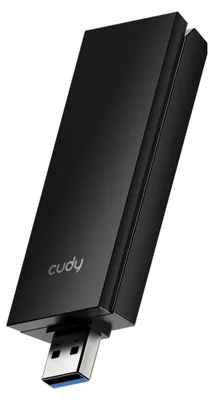 Zdjęcie produktu dla Cudy WU5400, Bezprzewodowy, USB, WLAN, Wi-Fi 6E (802.11ax), 2402 Mbit/s, Czarny