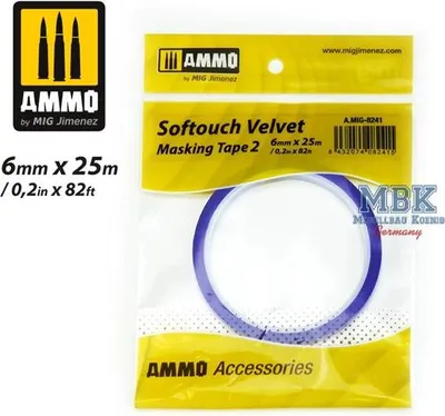 Immagine prodotto di Nastro adesivo Torro Softouch Velvet #2 (6 mm x 25 m)  A.MIG-8241