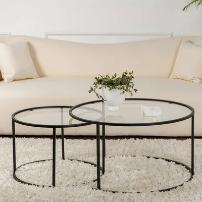 Image de Aedion - Table Basse, 80x80x43h cm Noir