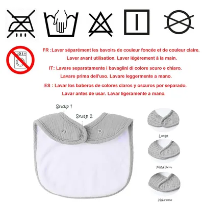 Imagen del producto de Pañales de algodón, suaves y absorbentes, talla única, para recién nacidos