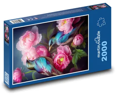 Obrázek produktu pro martinpuzzle - Puzzle 2000 - Kolibříci v květinách