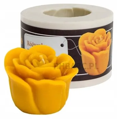 Produktbild von Łysoń Silikonform Rose Kerzenherstellung Gießform