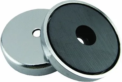 Produktbild von Rundmagnet, Runder Magnet, Magnet Scheibe, 36 x 7 mm, bis 7,2 kg, verchromt