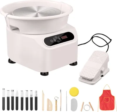 Produktbild von Hrnčiarsky kruh na keramiku - 450 W - 28 cm - pedál a dotykový displej - elektrický - na profesionálnu prácu s keramikou