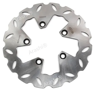 Image de Disque de frein, usiné parnumérique (CNC), en acier inoxydable de haute qualité, couleur argent