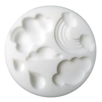 Image de Moule en silicone pour pâte polymère - Nuages