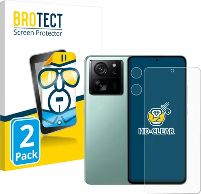 Produktbild von 2x Für Xiaomi 13T Pro (Display+Kamera) Schutzfolie BROTECT Displayschutz Display Schutz Folie Klar Transparent