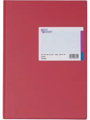Produktbild von KOENIG&EBHARDT Geschäftsbuch DIN A4 kariert - A4