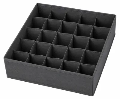Produktbild von Schubladen Organizer 31 x 31 x 10 cm – Faltbare Aufbewahrungsbox mit 20 Fächern aus Non Woven
