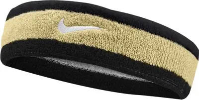 Zdjęcie produktu dla Nike Accessories Opaska na głowę Swoosh Czarna, złota  Czarna, złota Jeden rozmiar