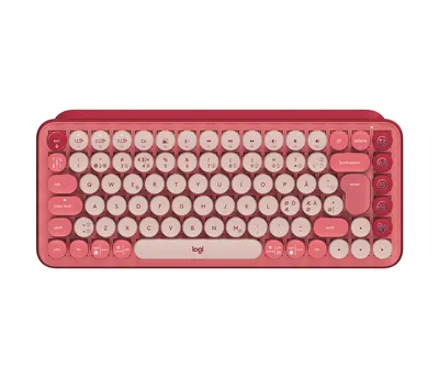Produktbild von Logitech POP Keys - Tastatur - kabellos - Bluetooth LE, Bluetooth 5.1 - QWERTY - Pan-Nordic - Tastenschalter: Brown Tactile - Heart Breaker