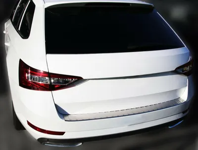 Für Skoda Superb III Kombi 3V ab 2015- LADEKANTENSCHUTZ Edelstahl MATT Schutz in der Farbe von Recambo e.K.