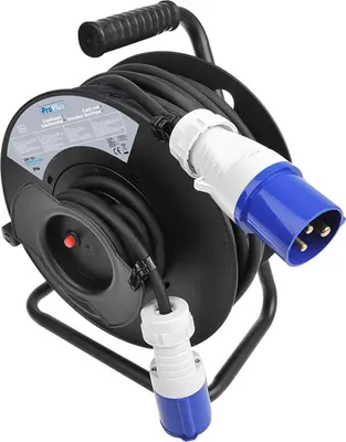 Produktbild von CEE Kabeltrommel 25 Meter 3 x 1,5 mm Thermoschutzschalter IP44 für Camping