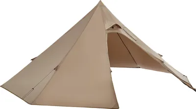 Produktbild von SucceBuy Tragbares Tipi-Zelt für 2 Personen mit Ofenanschluss, vielseitiges Winterzelt aus Segeltuch für Camping, Wandern, Angeln und Rucksackreisen, geeignet für alle Jahreszeiten, Größe S