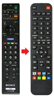 Produktbild von Fernbedienung geeignet für SONY KDL-32W5500 | KDL-32W5500LCD | KDL-32W5700