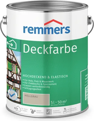Produktbild von Remmers Deckfarbe hellgrau 5 l, Holzlack
