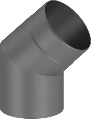 Produktbild von Ø 120 mm Ofenrohr Bogen 45° - gussgrau