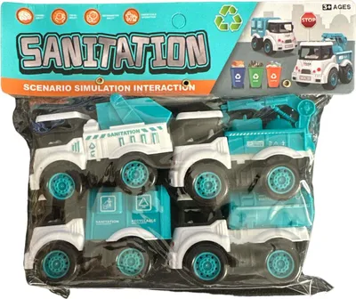 Produktbild von Spielzeug Auto-Set 4-teilig Sanitation