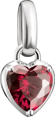 Thomas Sabo CC1335-051-10 Charm-Anhänger Herz Rot Connect Silber 1