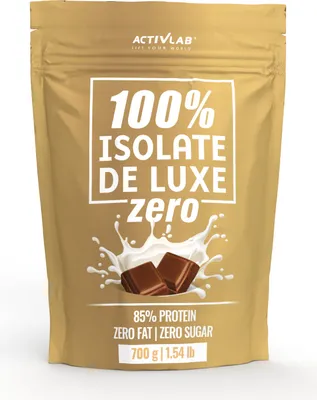 Produktbild von Activlab 100% Isolate De Luxe ZERO 700g, gute Qualität Molkenproteinisolat - Schokolade