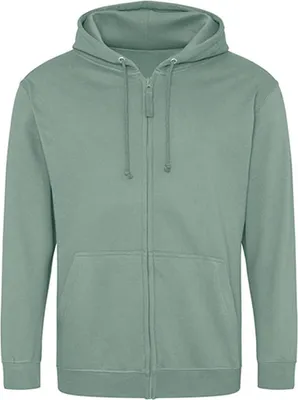 Immagine prodotto di Just Hoods JH050 | Felpa con cappuccio con zip / Zoodie da uomo - Colore: Dusty Green - Taglia: M