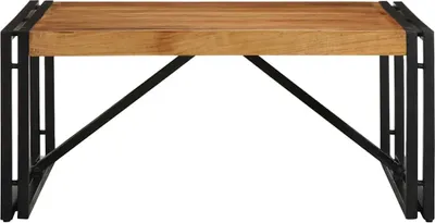 Immagine prodotto di Tavolino Salotto 80x80x35 cm Legno Massello di Acacia