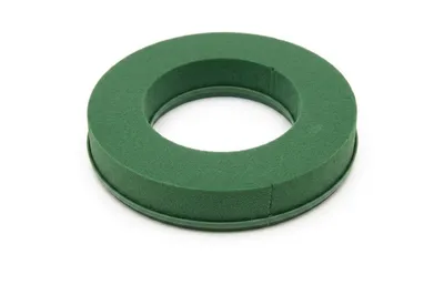 Produktbild von Steckschaum-Kranz 30 cm, mit Plastikunterlage, Ring, Steckmasse, Steckmoos
