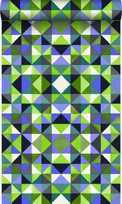 Productafbeelding van Origin Wallcoverings behang kubisme groen 53 cm x 10.05 m