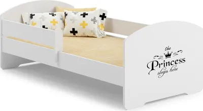 Zdjęcie produktu dla Łożko dziecięce LUK z barierką 160x80 Princess