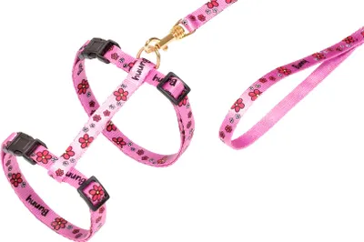 Image de Collier chat ziggi fleur rose 20-35 cm 10 mm chat