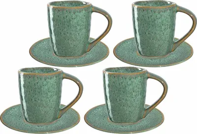 Produktbild von Leonardo MATERA Espresso Set grün 8-teilig