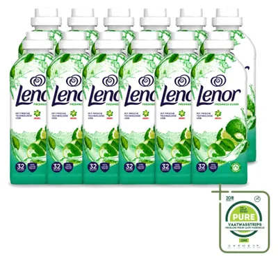 Produktbild von 12 x Lenor Freshness Guard Weichspüler - 800 ml - Großpackung - 12 Stücke
