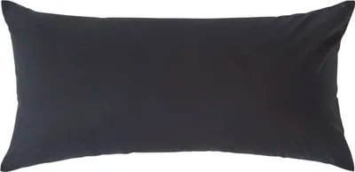 Produktbild von HOMESCAPES povlak na polštář, 100% egyptská bavlna, černý, hustota vláken 200, 40 x 80 cm